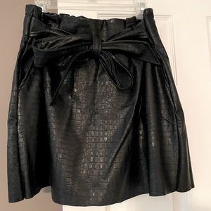 Faux leather skirt!